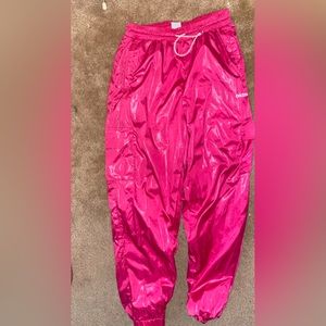 Shiny Pink Adidas Cargo Sweat Pants! Size Medium